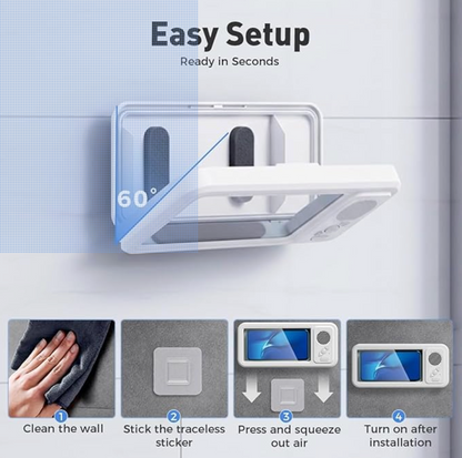 Bluetooth Shower Phone Mount