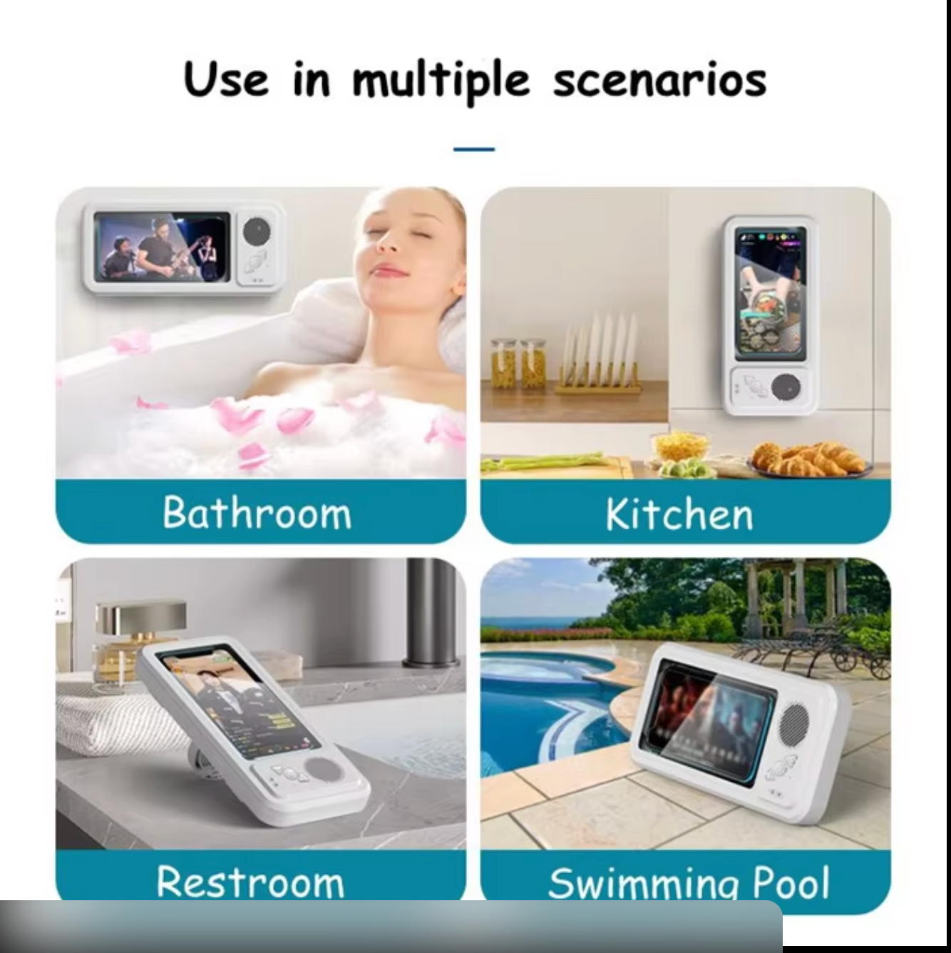 Bluetooth Shower Phone Mount